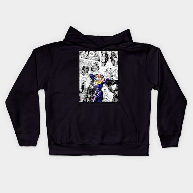 Josuke Higashikata Kids Hoodie by Jinwoo